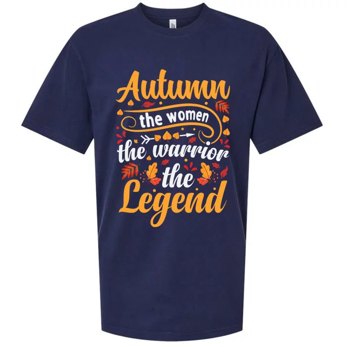 Autumn Fall Season Legend Graphic Sueded Cloud Jersey T-Shirt