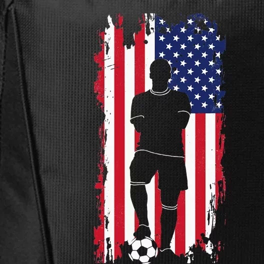 American Flag Soccer Apparel Soccer City Backpack