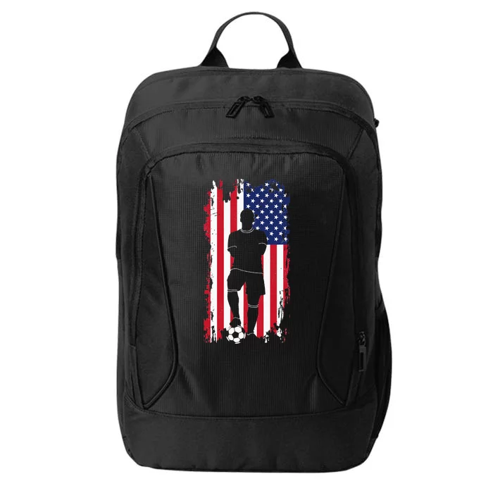 American Flag Soccer Apparel Soccer City Backpack