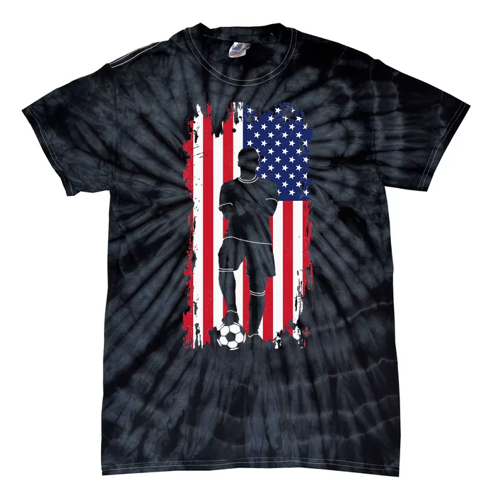 American Flag Soccer Apparel Soccer Tie-Dye T-Shirt