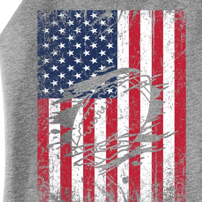 American Football Season Usa Flag Game Day Gift Women’s Perfect Tri Rocker Tank