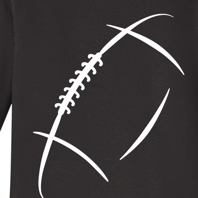 American Football Silhouette, Football Baby Long Sleeve Bodysuit