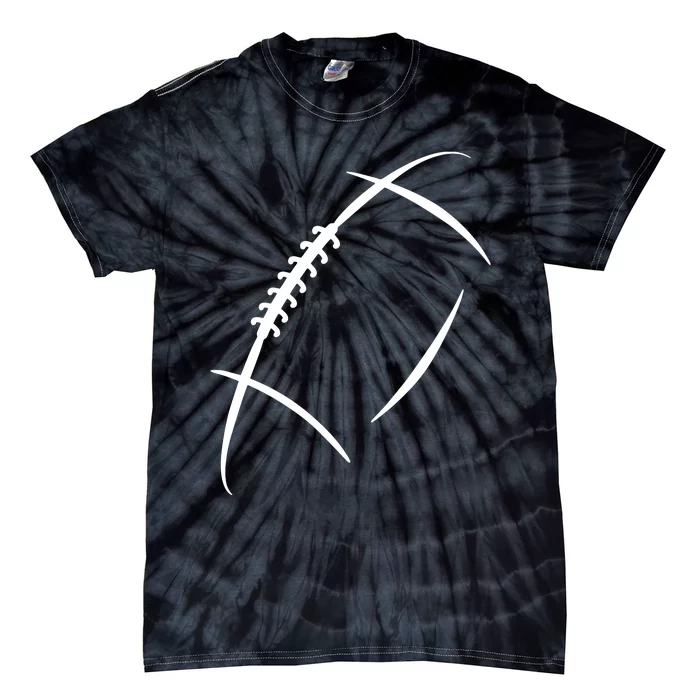 American Football Silhouette, Football Tie-Dye T-Shirt