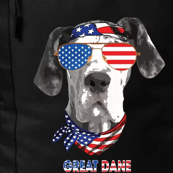 American Flag Shirts Great Dane Dog Lover Gifts Daily Commute Backpack