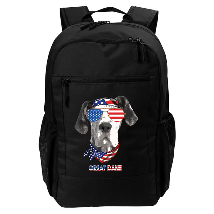 American Flag Shirts Great Dane Dog Lover Gifts Daily Commute Backpack