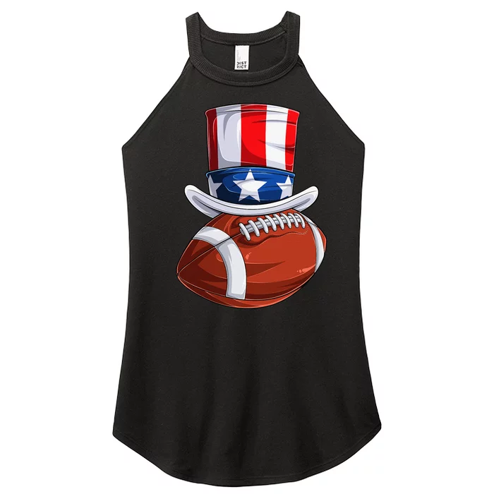 American Football Shirts USA Flag 4th Of July Women’s Perfect Tri Rocker Tank