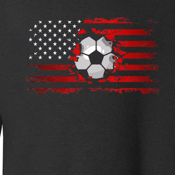 American Flag Soccer Apparel Soccer Toddler Sweatshirt