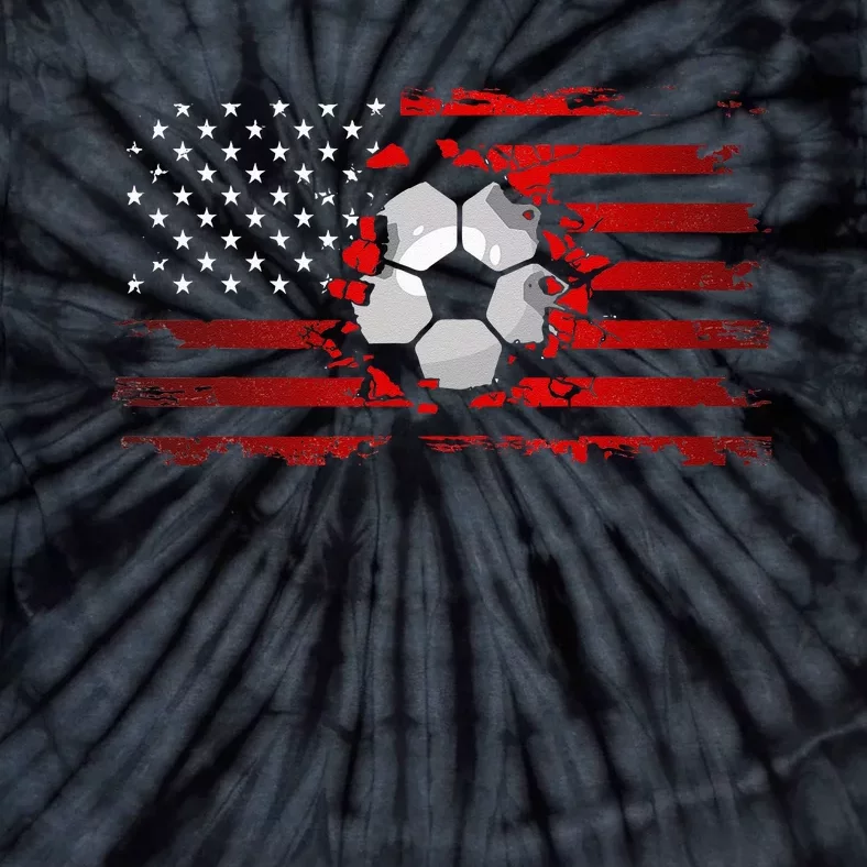 American Flag Soccer Apparel Soccer Tie-Dye T-Shirt