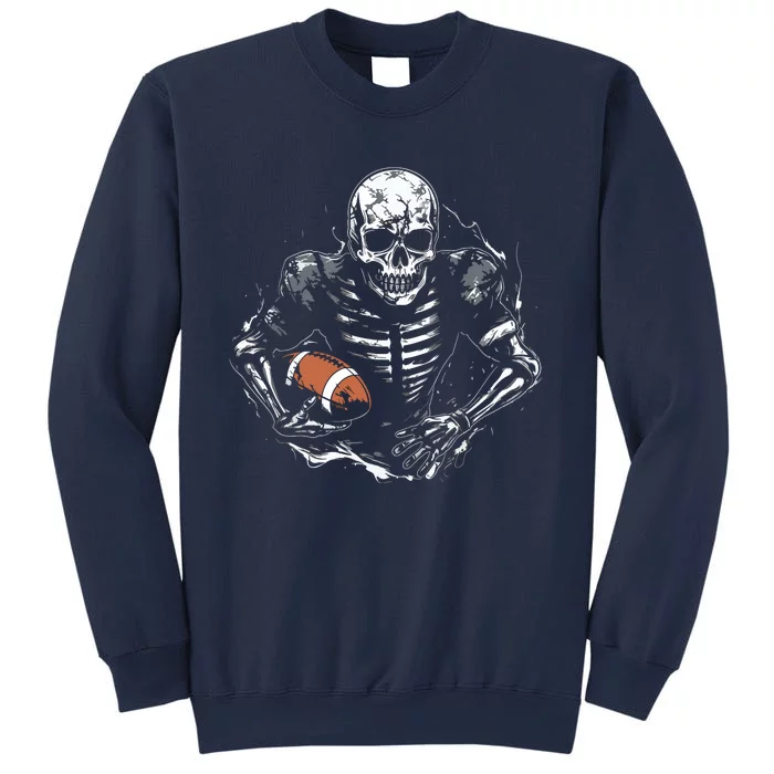 American Football Skeleton Football Player Halloween Spooky Sweatshirt