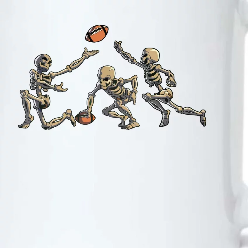 American Football Skeleton Halloween Boy Football Fan Black Color Changing Mug