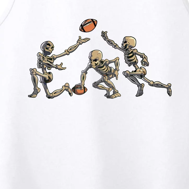 American Football Skeleton Halloween Boy Football Fan Performance Tank