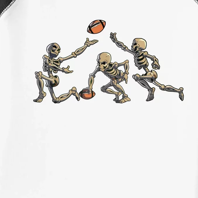 American Football Skeleton Halloween Boy Football Fan Infant Baby Jersey Bodysuit