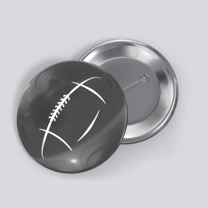 American Football Silhouette Football Button