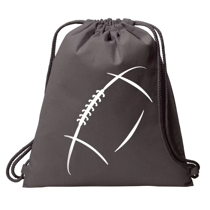 American Football Silhouette Football Drawstring Bag