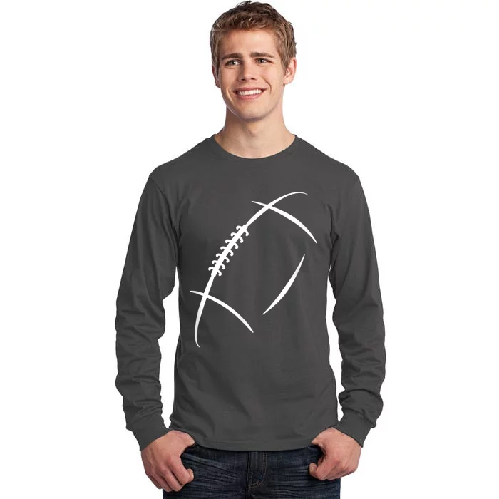 American Football Silhouette Football Tall Long Sleeve T-Shirt