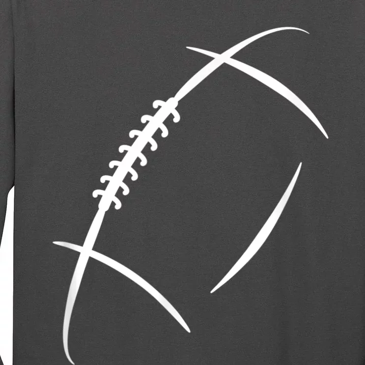 American Football Silhouette Football Tall Long Sleeve T-Shirt