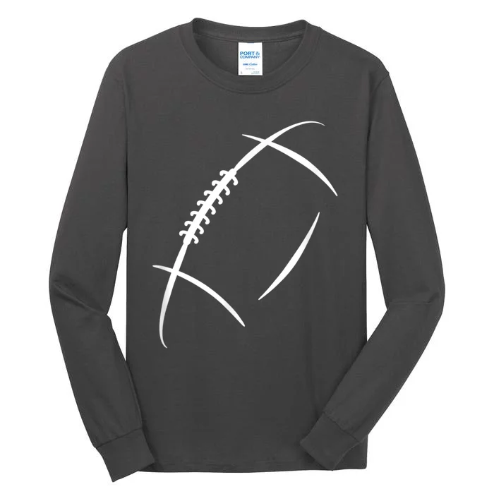 American Football Silhouette Football Tall Long Sleeve T-Shirt