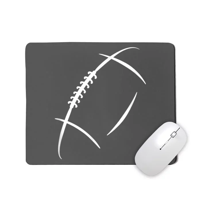 American Football Silhouette Football Mousepad