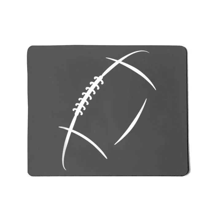 American Football Silhouette Football Mousepad