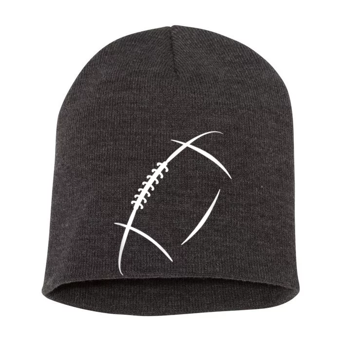 American Football Silhouette Football Short Acrylic Beanie