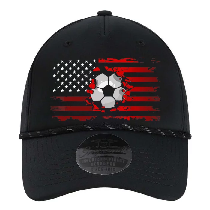 American Flag Soccer Soccer Performance The Dyno Cap