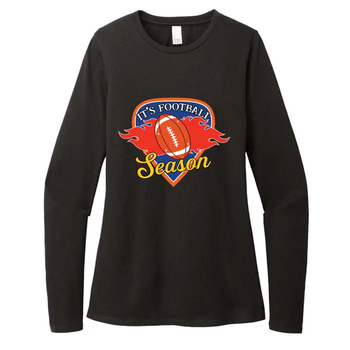 American Football Season Graphic Womens CVC Long Sleeve Shirt