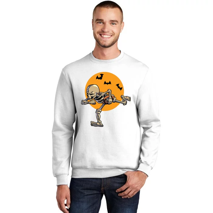 American Football Skeleton Halloween Boy Football Fan Sweatshirt