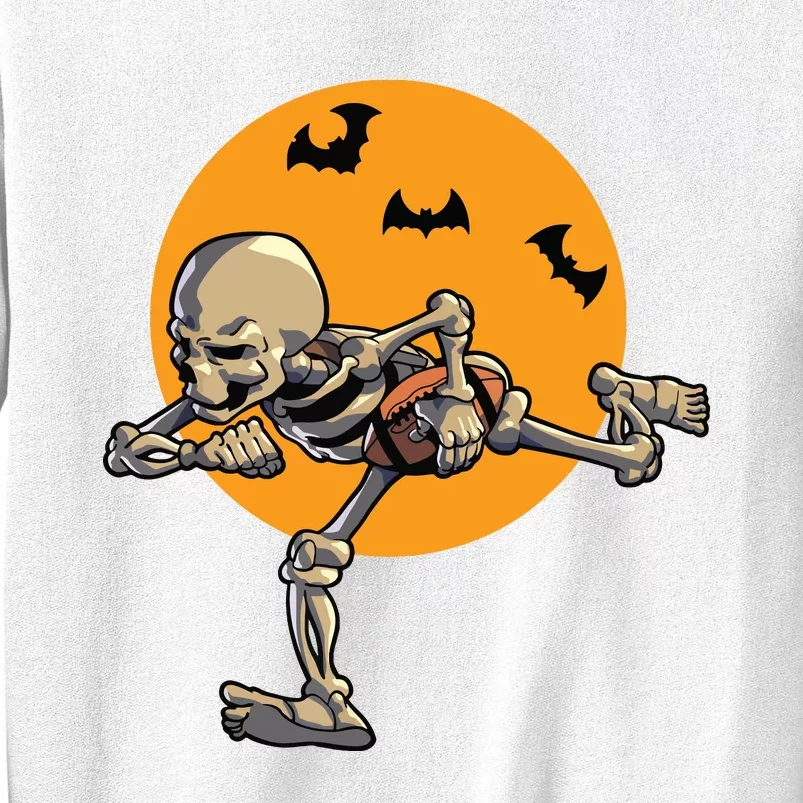 American Football Skeleton Halloween Boy Football Fan Sweatshirt