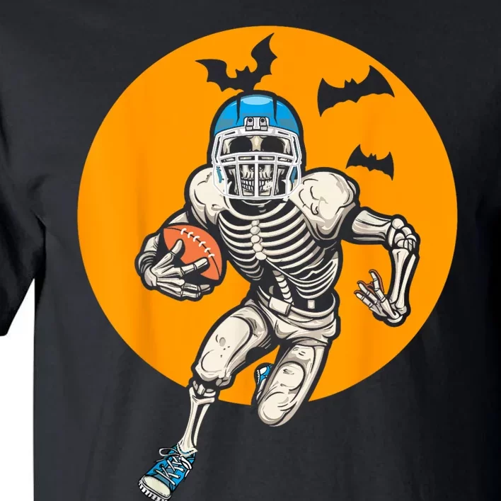 American Football Skeleton Halloween Football Fan Tall T-Shirt