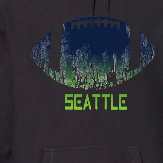 American Football Seattle Fan Football Season Premium Hoodie