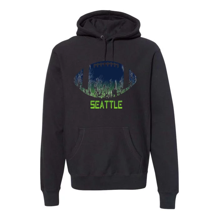 American Football Seattle Fan Football Season Premium Hoodie