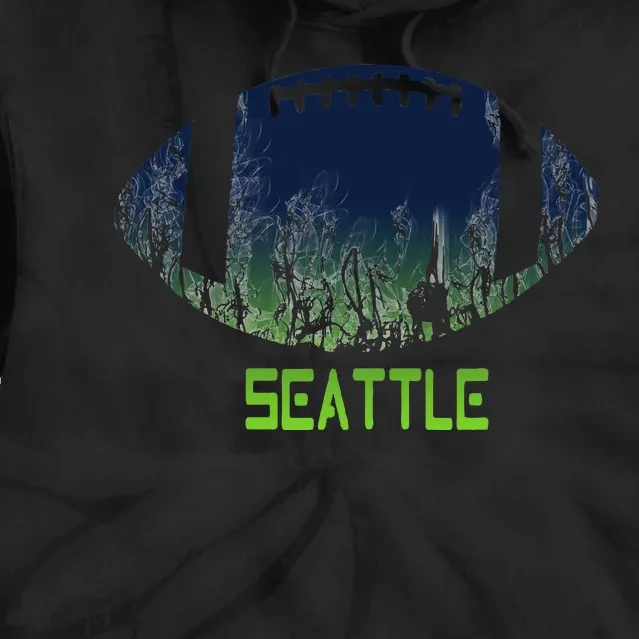 American Football Seattle Fan Football Season Tie Dye Hoodie