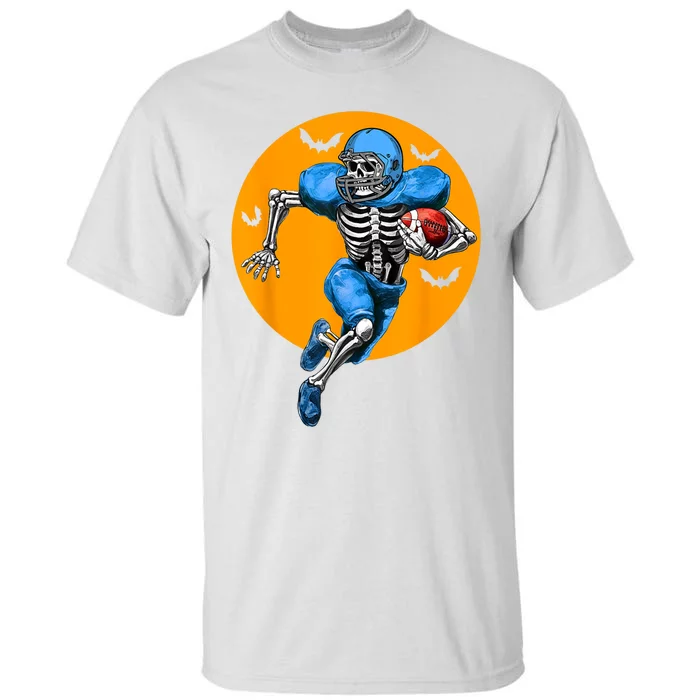 American Football Skeleton Halloween Football Fan Tall T-Shirt