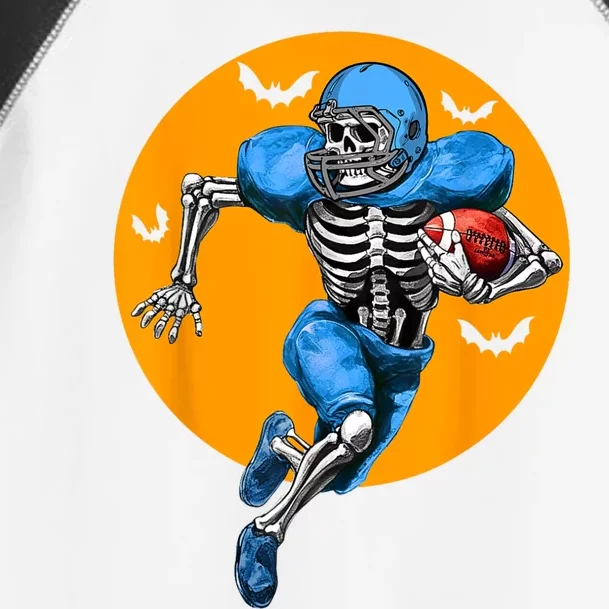 American Football Skeleton Halloween Football Fan Toddler Fine Jersey T-Shirt