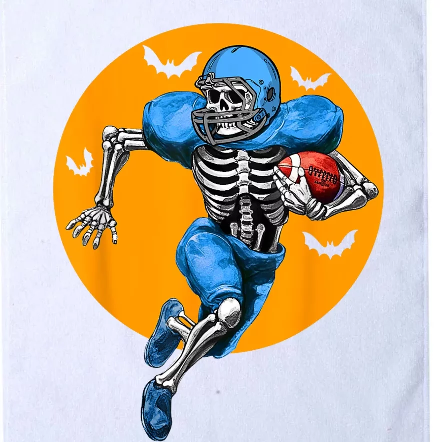 American Football Skeleton Halloween Football Fan Platinum Collection Golf Towel