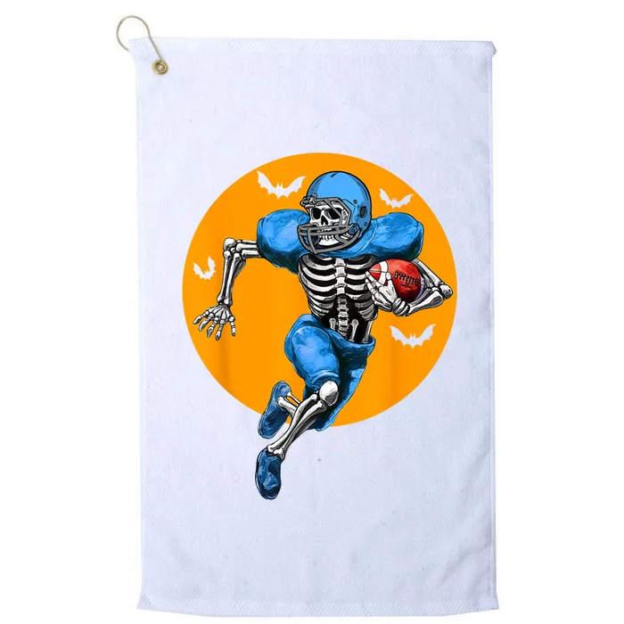 American Football Skeleton Halloween Football Fan Platinum Collection Golf Towel