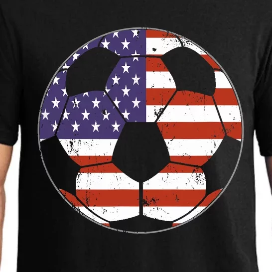 American Flag Soccer Ball Pajama Set