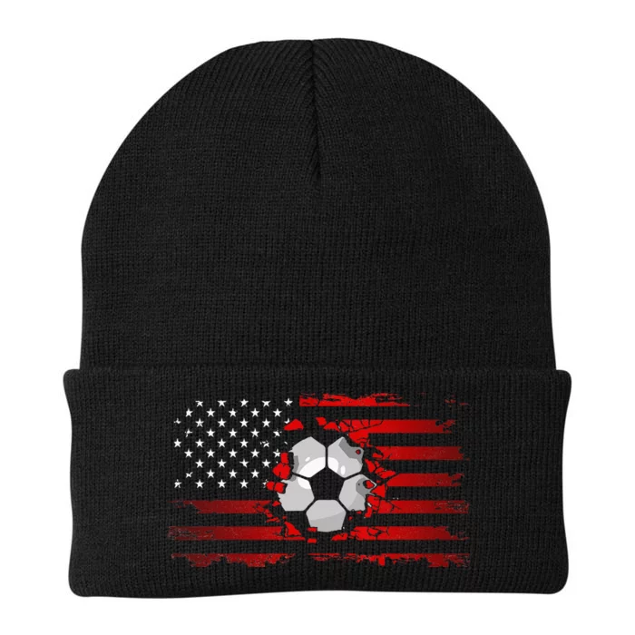 American Flag Soccer Apparel Soccer Knit Cap Winter Beanie