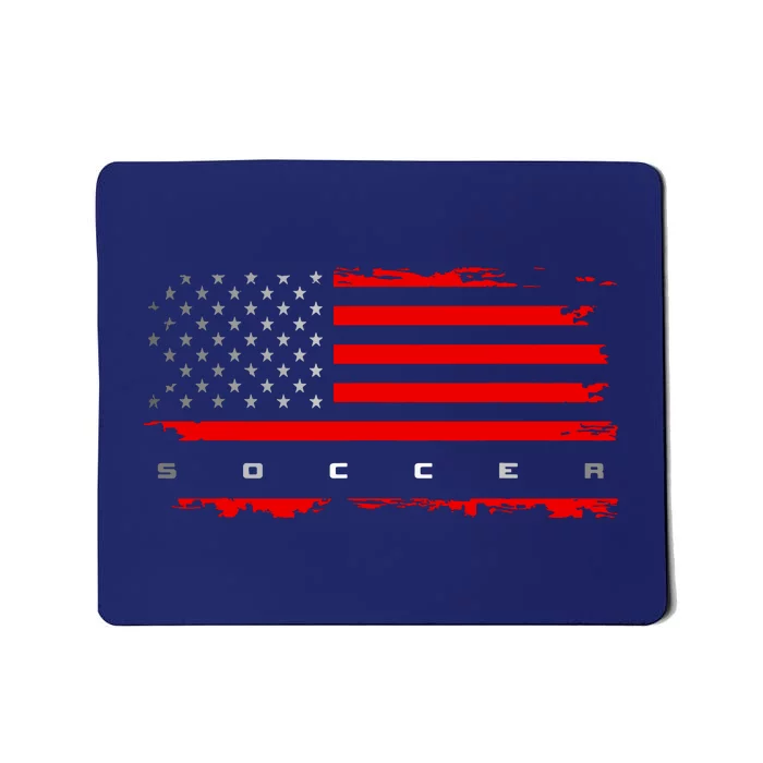 American Flag Soccer Apparel Soccer Mousepad