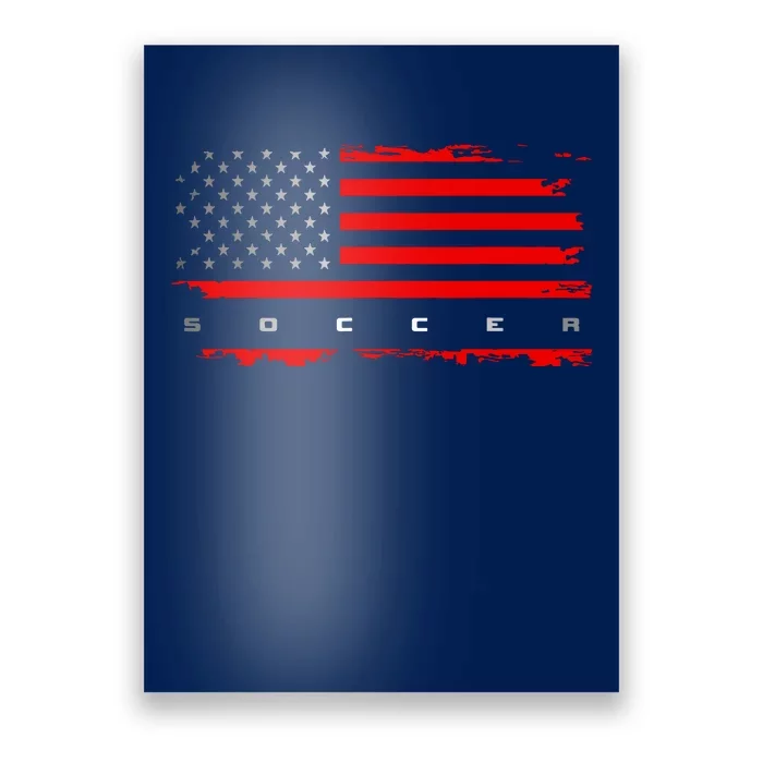 American Flag Soccer Apparel Soccer Poster