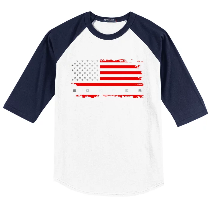 American Flag Soccer Apparel Soccer Baseball Sleeve Shirt