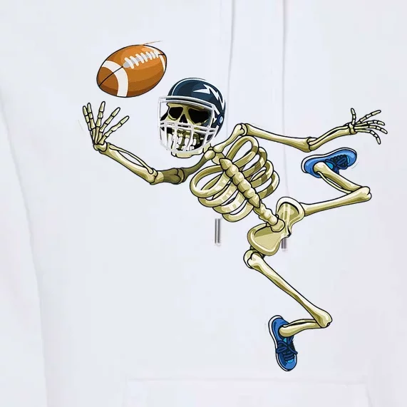 American Football Skeleton Halloween Men Football Fan Premium Hoodie