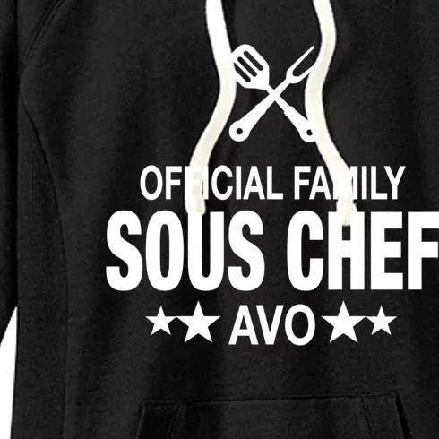 Avo Family Sous Chef Funny Cooking Avo Cute Gift Women's Fleece Hoodie