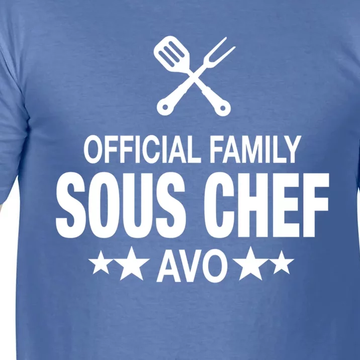 Avo Family Sous Chef Funny Cooking Avo Cute Gift Comfort Colors T-Shirt