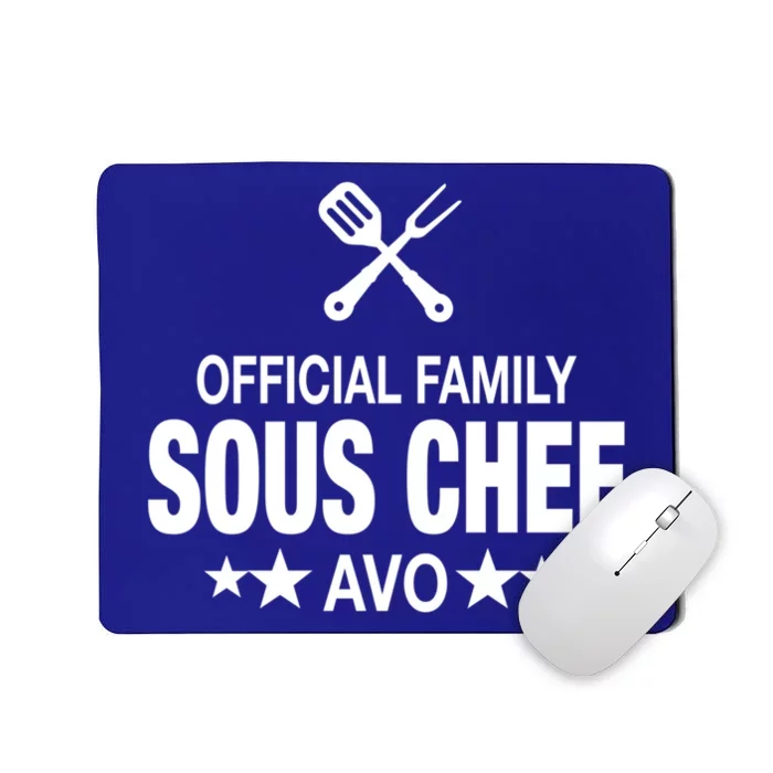 Avo Family Sous Chef Funny Cooking Avo Cute Gift Mousepad