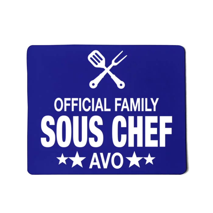 Avo Family Sous Chef Funny Cooking Avo Cute Gift Mousepad