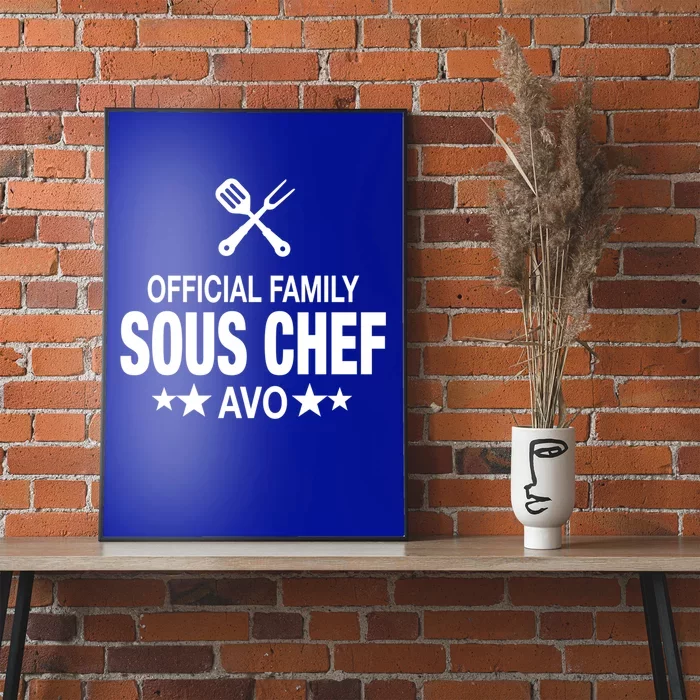 Avo Family Sous Chef Funny Cooking Avo Cute Gift Poster