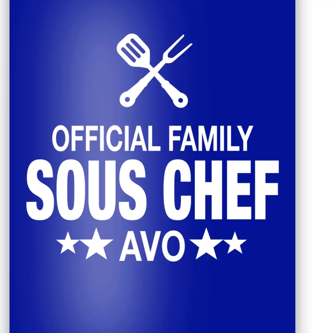 Avo Family Sous Chef Funny Cooking Avo Cute Gift Poster