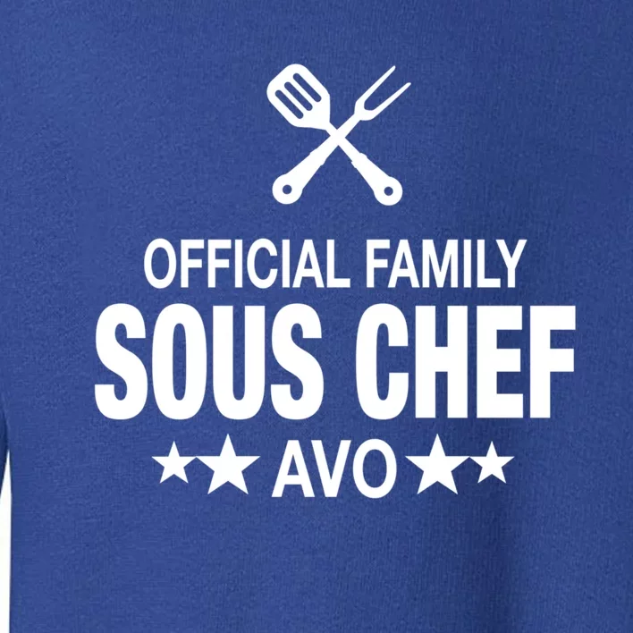 Avo Family Sous Chef Funny Cooking Avo Cute Gift Toddler Sweatshirt