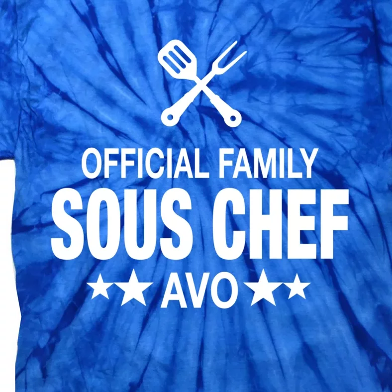 Avo Family Sous Chef Funny Cooking Avo Cute Gift Tie-Dye T-Shirt